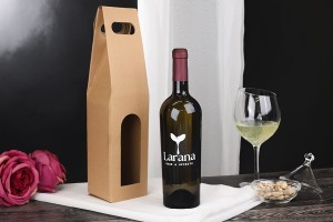 Emballage en papier-sac kraft pour bouteille de vin-3