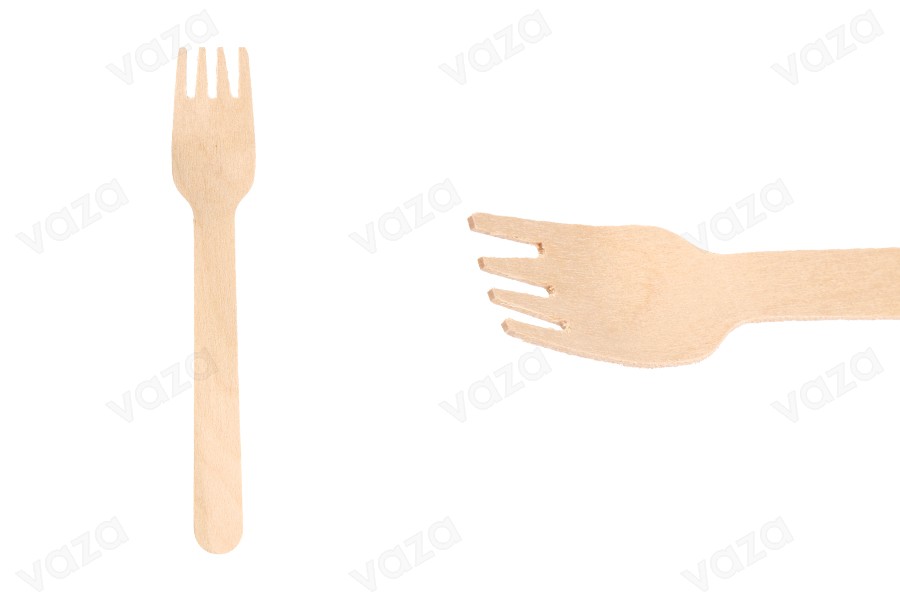 138 mm Holzgabeln in Einzelverpackung aus Papier – 100 Stück-εικόνα_προϊοντική