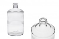 Cylindrical glass bottle 1000 ml