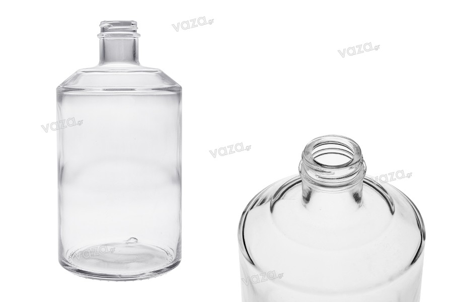 Flacon cylindrique en verre 1000 ml - 25 pcs