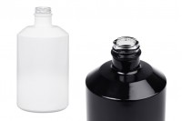 Flacon cylindrique en verre 500 ml de couleur blanche ou noire