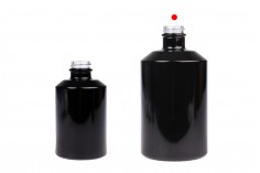 Flacon cylindrique en verre 500 ml de couleur blanche ou noire
