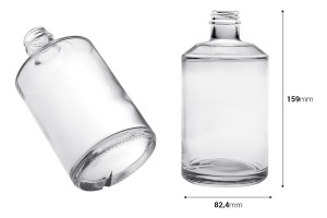 Zylindrische Glasflasche 500 ml-2