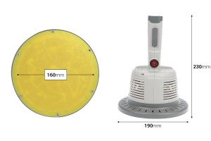 Makinë portative mbyllëse me induksion për guarnicionet e aluminit (diametri i vulosjes 50-160 mm)-εικόνα_διαστάσεις