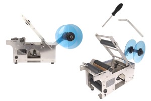 Machine manuelle semi-automatique pour ajouter une étiquette à des récipients cylindriques-εικόνα_προϊοντική