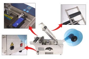 Machine manuelle semi-automatique pour ajouter une étiquette à des récipients cylindriques-εικόνα_διαστάσεις