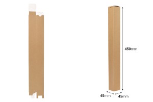 Kraftpapierschachtel (350 g/m²) 45 x 45 x 450 mm - 20 Stück-2