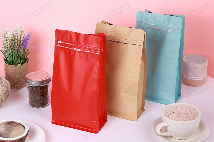 Σακουλάκια αλουμινίου τύπου Doy Pack 150x95x325 mm , κλείσιμο με θερμοκόλληση, άνοιγμα με ταινία ασφαλείας και χρήση του zipper - 25 τμχ-εικόνα_σύνθεση