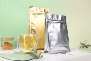 Aluminium Doypack Standbodenbeutel mit Ventil, Heißsiegelverschluss, Sicherheitsöffnungsband und Reißverschluss 150x95x325 mm - 25 Stk-εικόνα_σύνθεση