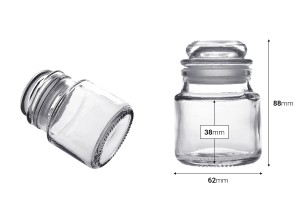 100ml Glasdose mit Deckel zum luftdichten Verschließen-2