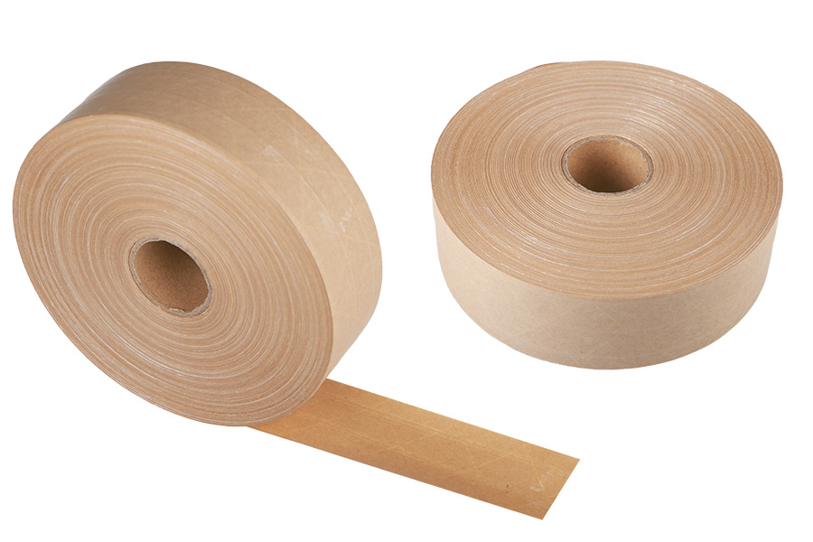 48mm breites, verstärktes Papierverpackungsband vom Typ Gome – 150-m-Rolle 48mm breites, verstärktes Papierverpackungsband vom Typ Gome – 150-m-Rolle