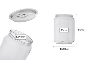 Bottle plastic (PET) 250 ml in clear color for milk, juice, beverages-2