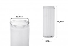 Μπουκάλι πλαστικό (PET) 330 ml (ψηλό) διάφανο με καπάκι αλουμινίου (απαιτείται η χρήση κλειστικού μηχανήματος) - 200 τμχ