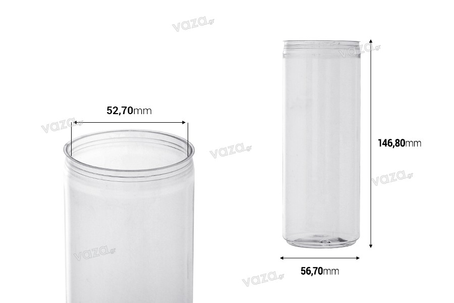 Μπουκάλι πλαστικό (PET) 330 ml (ψηλό) διάφανο με καπάκι αλουμινίου (απαιτείται η χρήση κλειστικού μηχανήματος) - 200 τμχ