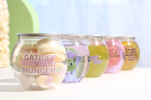 Kunststoffflasche (PET) 210 ml transparent kugelförmig mit Aluminiumverschluss (Verwendung einer Verschließmaschine erforderlich) - 200 Stück-εικόνα_σύνθεση