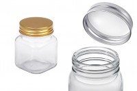 Glass jar 280 ml with aluminum lid - 12 pcs