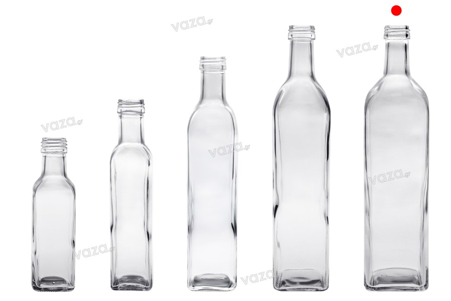 1000 ml Marasca glass bottle with PP spout 31.5 - 35 pcs