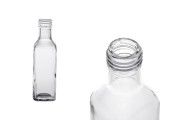 Γυάλινο μπουκάλι 100 ml διάφανο Marasca με στόμιο PP 25 - 120 τμχ