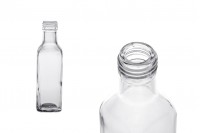 Glass bottle 100 ml transparent Marasca with spout PP 24 - 120 pcs