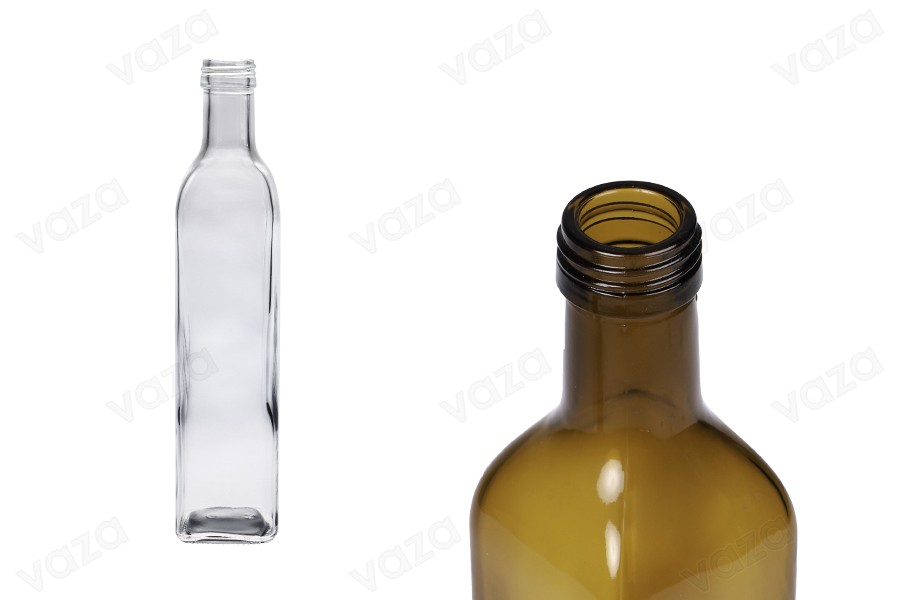 Glass bottle 500 ml Marasca with spout PP 31.5 - 50 pcs Glass bottle 500 ml Marasca with spout PP 31.5 - 50 pcs-image_product