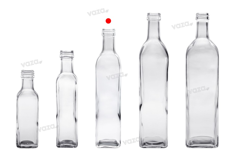 Glass bottle 500 ml Marasca with spout PP 31.5 - 50 pcs