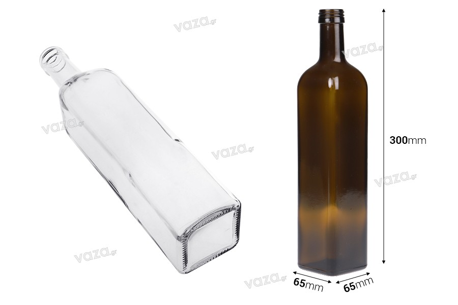 Bouteille en verre 750 ml Marasca avec bec verseur PP 31,5 - 35 pcs