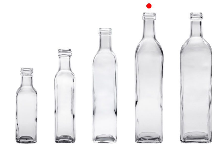 Bouteille en verre 750 ml Marasca avec bec verseur PP 31,5 - 35 pcs Bouteille en verre 750 ml Marasca avec bec verseur PP 31,5 - 35 pcs