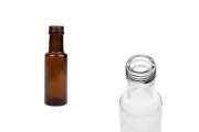 Karamellglasflasche 100 ml Dorica mit Ausgießer PP 31,5 - 120 Stk