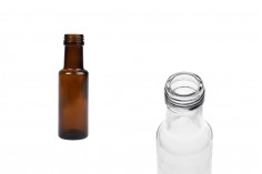 Caramel glass bottle 100 ml Dorica with spout PP 31.5 - 120 pcs