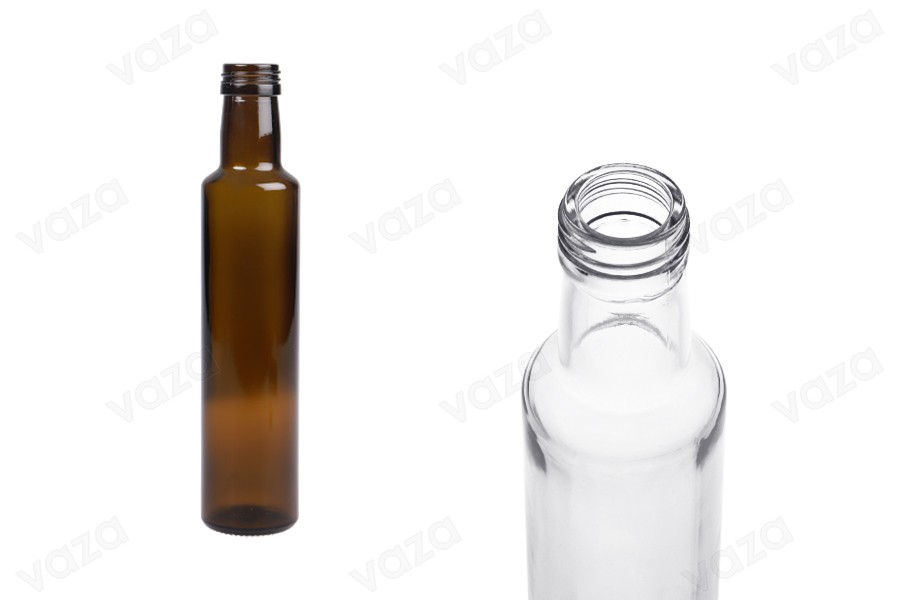 Glasflasche 250ml Dorica mit Ausgießer PP 31,5 - 60 Stk-produktbild