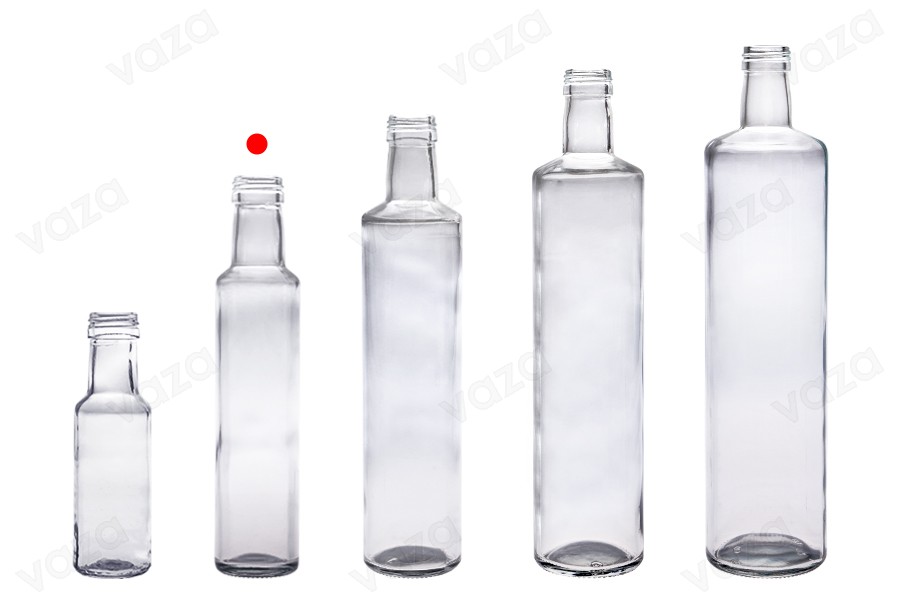 Glasflasche 250ml Dorica mit Ausgießer PP 31,5 - 60 Stk-bildgruppe