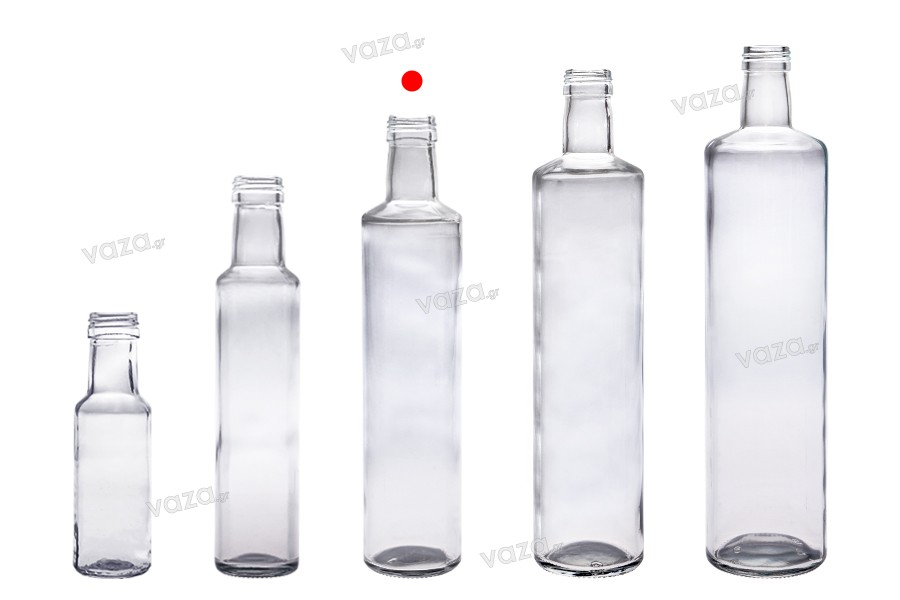 Bottiglia in vetro 500 ml Dorica con beccuccio PP 31,5 - 50 pz
