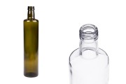 Glasflasche 750 ml Dorica mit Ausgießer PP 31,5 - 35 Stk