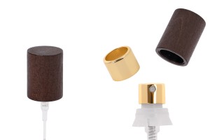 Aluminiumspray mit Holzverschluss für Parfümflaschen mit Crimp-Sicherheitsverschluss 15 mm-εικόνα_προϊοντική