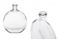 Sticla de sticla de 250 ml in forma ovala