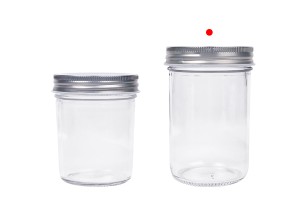 Glasgefäß 250ml mit silbernem Aluminiumdeckel - 6 Stk-5
