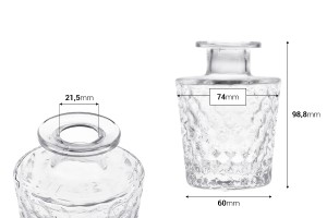 Geprägte Glasflasche 150 ml-εικόνα_διαστάσεις