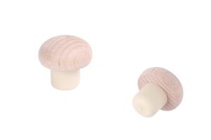 Rundkorken aus synthetischem Silikon mit Holzkopf - Ф 22 mm-εικόνα_προϊοντική