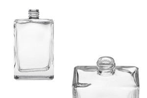 Flacon de parfum rectangulaire en verre 100 ml (18/415)