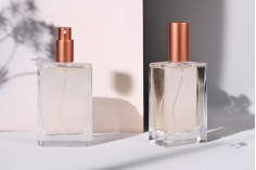 Flacon de parfum rectangulaire en verre 100 ml (18/415)