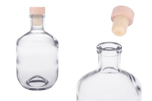 Bottiglia in vetro da 330 ml con tappo in silicone e testa in legno-εικόνα_προϊοντική