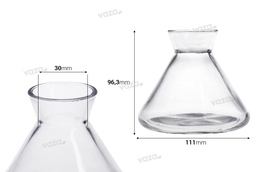 Glass decorative bottle 200 ml for room fragrance