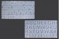 Silicone Mold Alphabet and Numbers 346x186x8,5 mm