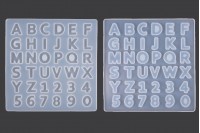 Silicone Mold Alphabet and Numbers 133x135x5 mm