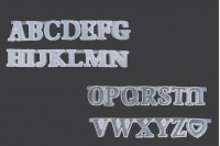 English Letters Silicone Mold for epoxy resin 