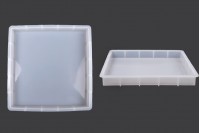 Square silicone mold for tray 
