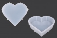Soft Deep Heart Shape silicone mold for epoxy resin
