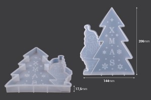 Kardan Adam ile Noel Ağacı Kalıp-2