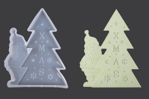 Kardan Adam ile Noel Ağacı Kalıp-3