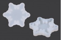 Silikonform für Ornamente in Form einer kleinen Schneeflocke